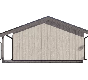 КБ-50 каркасная баня фасад 3