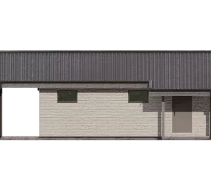 КБ-50 каркасная баня фасад 4