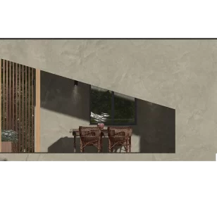 КБ-60 каркасная баня фасад 4