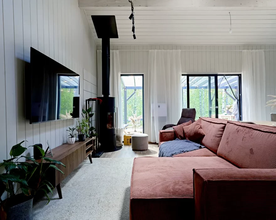 дом КД-1210 интерьер (кухня гостиная)