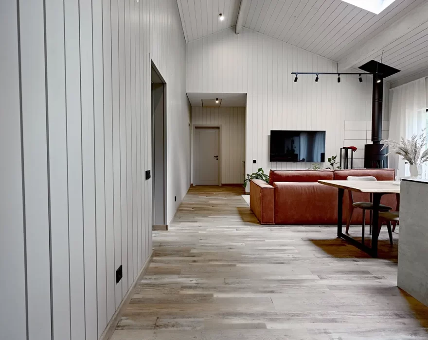 дом КД-1210 интерьер (зона гостиной)