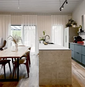 дом КД-1210 интерьер (столовая зона)