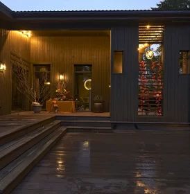 экстерьер углового барнхауса КД-520 в СНТ «Гармония»