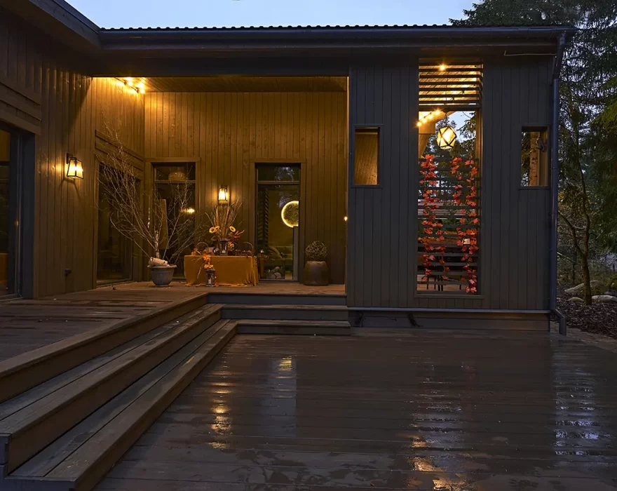 экстерьер углового барнхауса КД-520 в СНТ «Гармония»