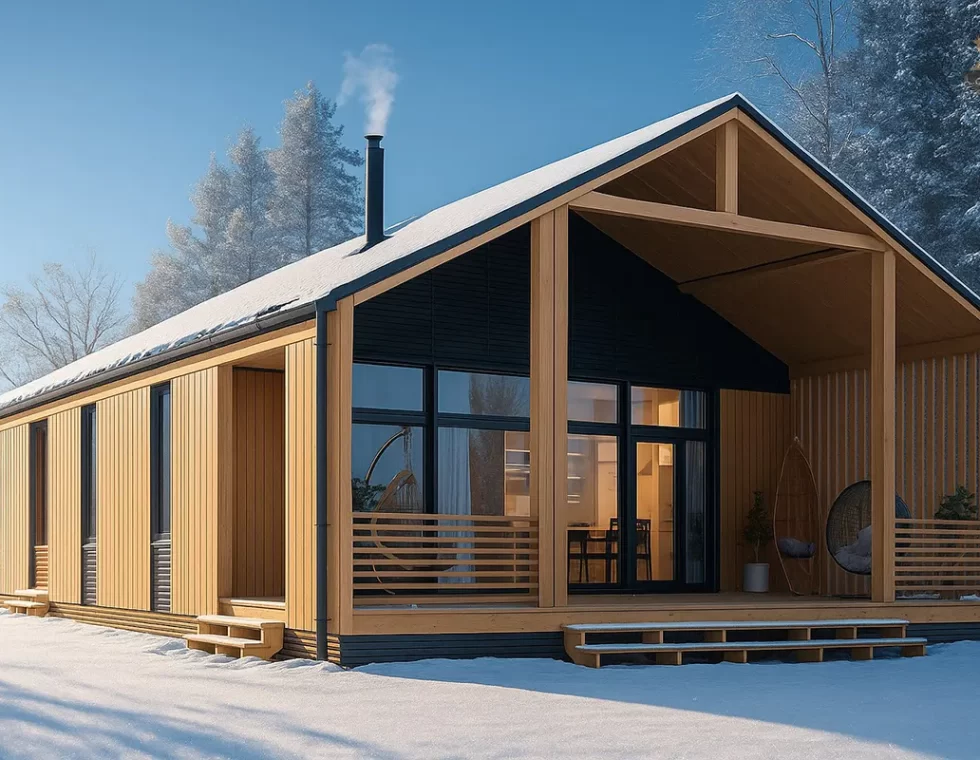 Одноэтажный барнхаус с террасой и высокими потолками КД-670 фото 4