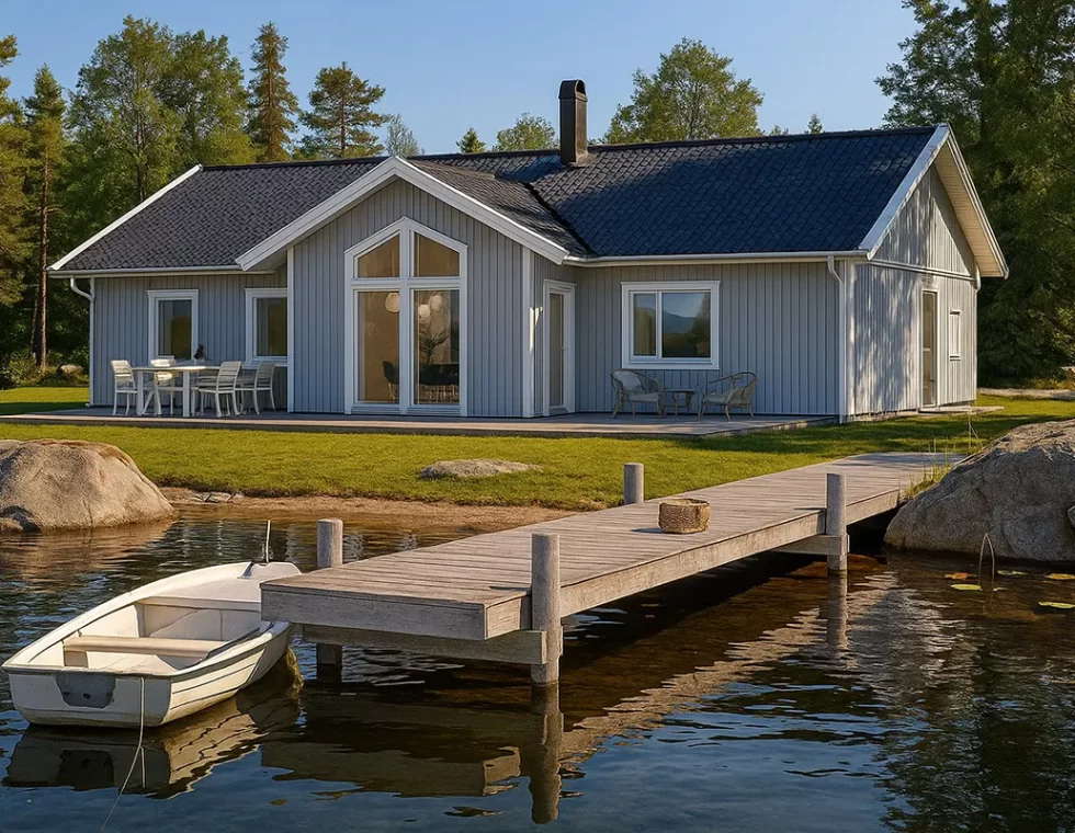 Одноэтажный каркасный дом с двумя входами КД-590 фото 2