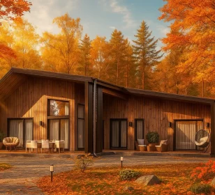 КД-520: одноэтажный каркасный барнхаус