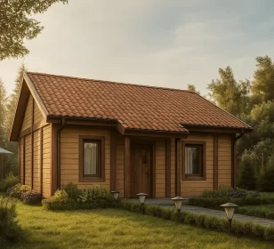 Одноэтажный каркасный дом КД-20 фото 1