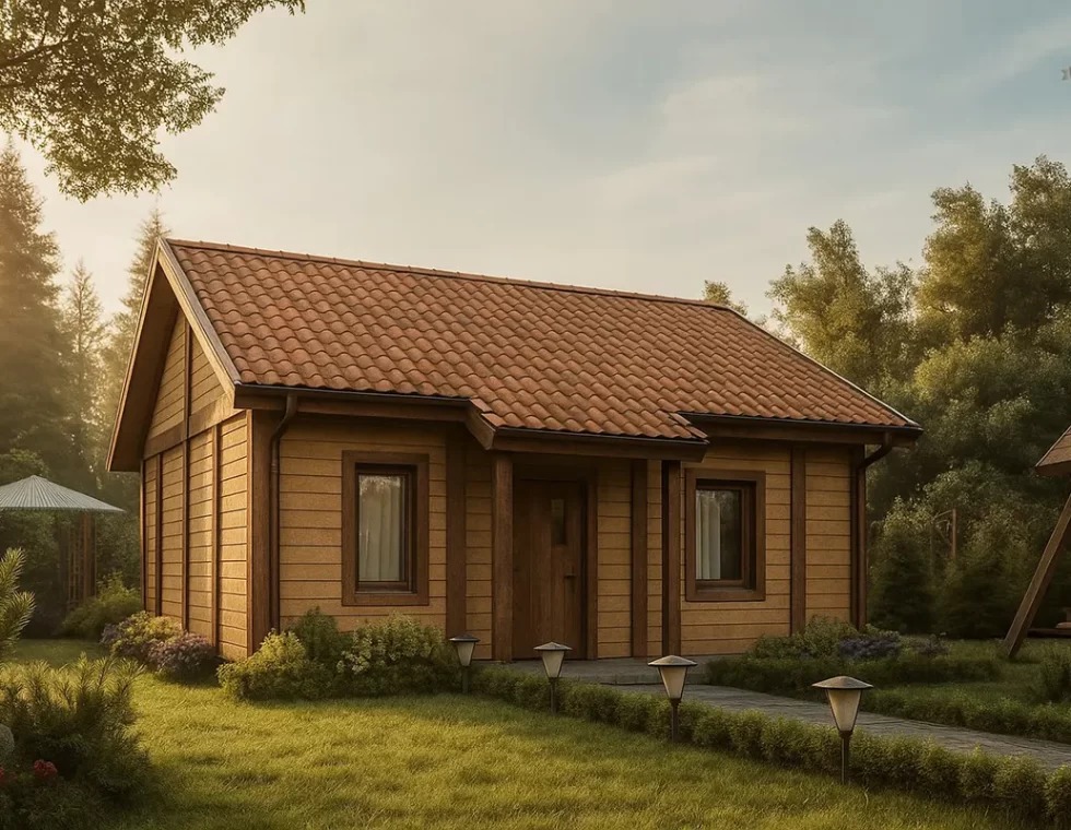 Одноэтажный каркасный дом КД-20 фото 1