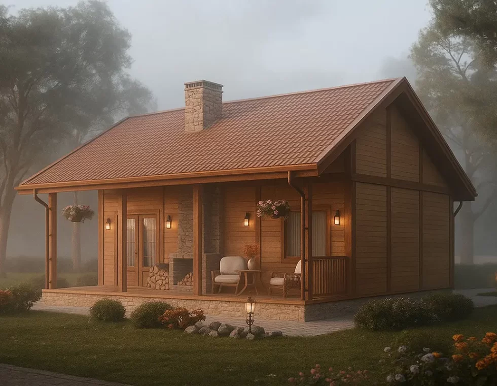 Одноэтажный каркасный дом КД-20 фото 2