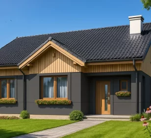 Одноэтажный каркасный дом КД-430 фото 1