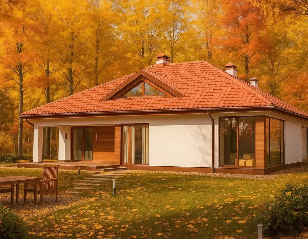 Одноэтажный каркасный дом с крытой террасой КД-240 фото 2