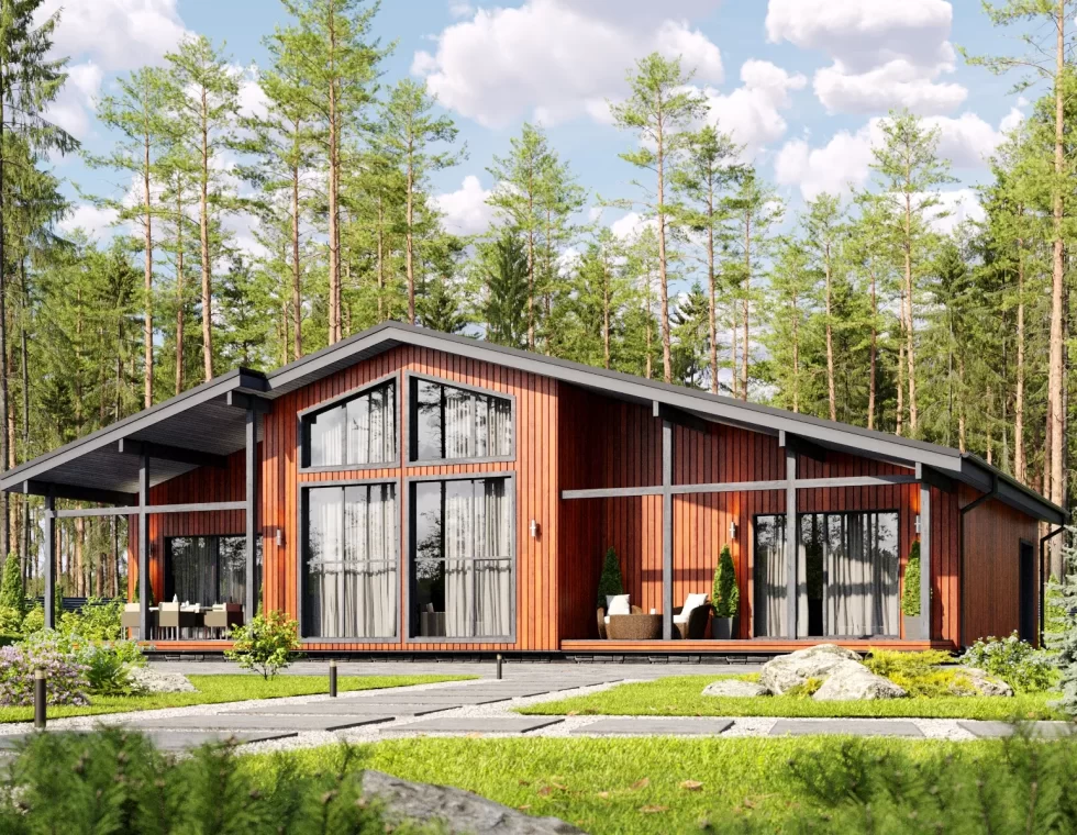 проект каркасного дома КД-1180