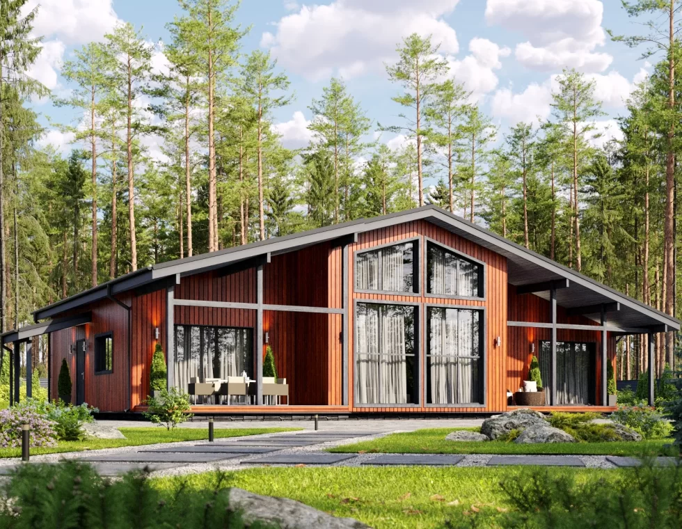 проект каркасного дома КД-1180