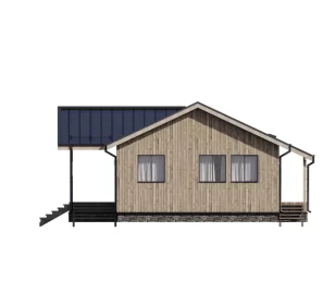 проект каркасного дома КД-1200 торец