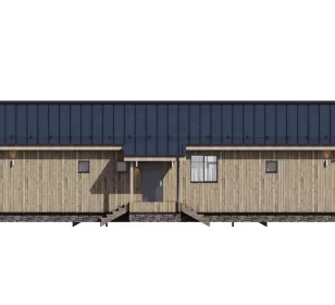 проект каркасного дома КД-1200 фасад