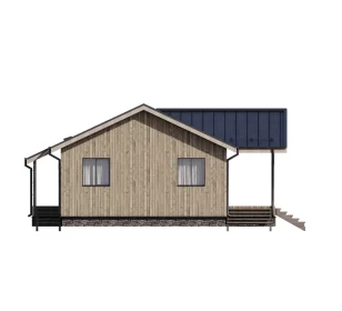 проект каркасного дома КД-1200 торец