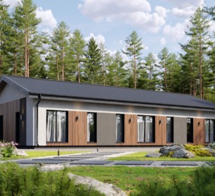 Проект каркасного дома КД-1210