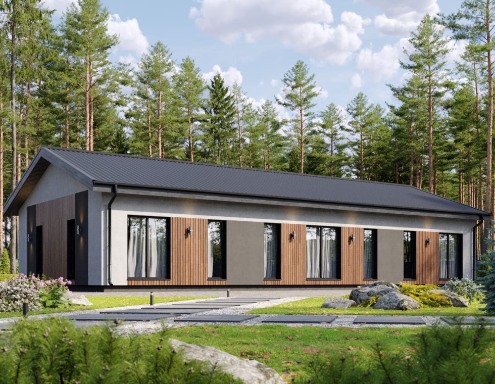 Проект каркасного дома КД-1210