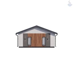 Проект каркасного дома КД-1210 фасад 2